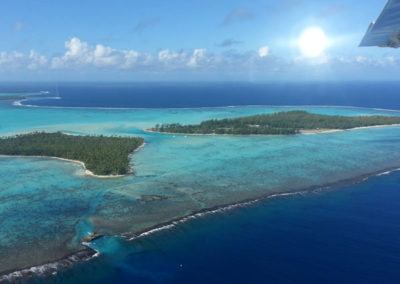 Tetiaroa vue d'avion - Topdive Polynésie